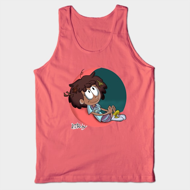 Anne on the Moon Tank Top by D.J. Berry